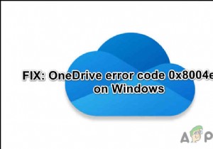 OneDrive에서  오류 코드 0x8004e4a2 를 수정하는 방법은 무엇입니까? 