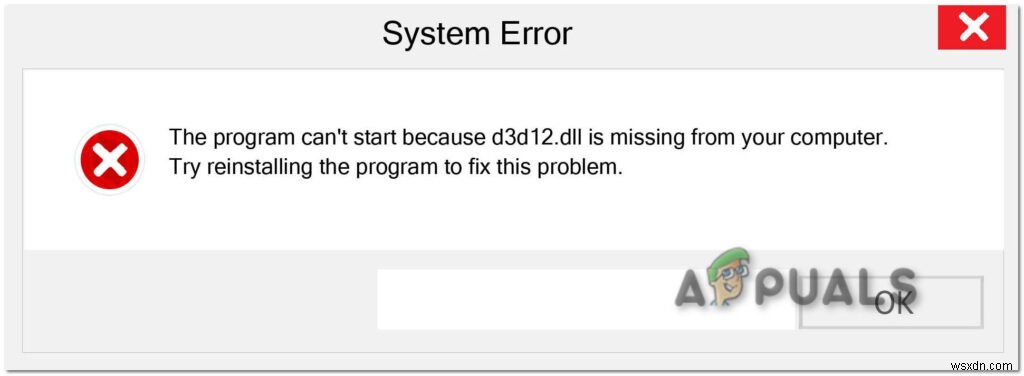 Windows에서  d3d12.dll이 없습니다  오류를 수정하는 방법? 