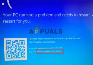 Windows 10 및 11에서  DRIVER OVERRAN STACK BUFFER  BSOD 오류를 수정하는 방법은 무엇입니까? 
