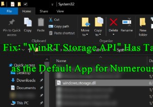 수정: WinRT Storage API 가 기본 앱으로 사용되었습니다. 