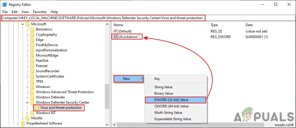 Windows 10에서 바이러스 및 위협 방지 영역을 숨기는 방법은 무엇입니까? 