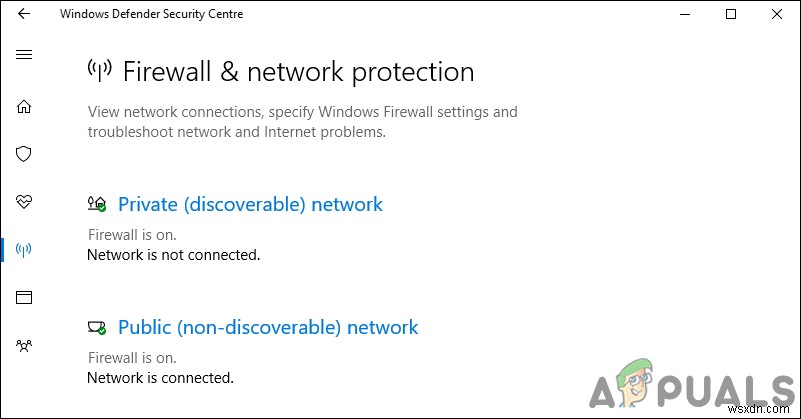 Windows 10에서 방화벽 및 네트워크 보호 영역을 숨기는 방법은 무엇입니까? 