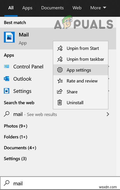 Windows 10에서 메일 앱의 표시 이름을 변경하는 방법 