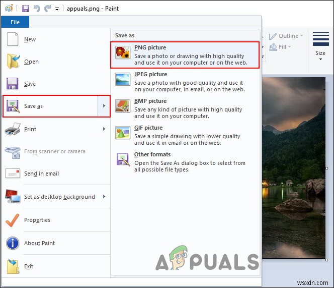 Windows 10에서 WEBP를 PNG로 저장/변환하는 방법은 무엇입니까? 