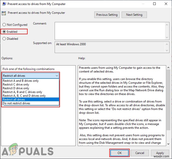 Windows 10에서 드라이브에 대한 액세스를 제한하는 방법은 무엇입니까? 