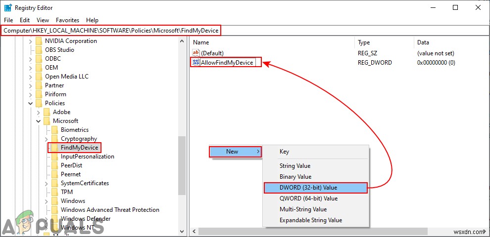 Windows 10에서  내 장치 찾기 를 활성화 또는 비활성화하는 방법은 무엇입니까? 