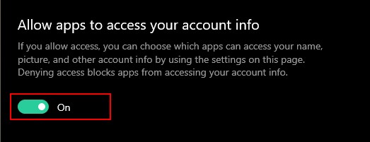 Windows 10에서 앱이 계정 정보를 얻지 못하도록 하는 방법은 무엇입니까? 