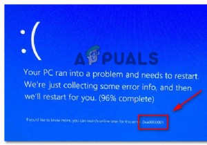 Windows 10에서 0xA0000001 BSOD를 수정하는 방법 