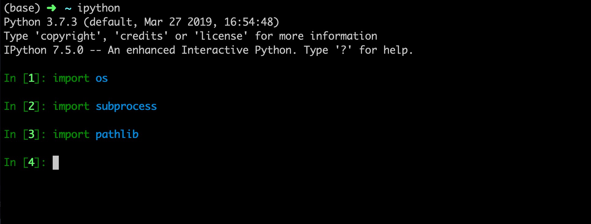 이동 명령줄 언어로 Bash를 Python으로 바꾸는 방법 