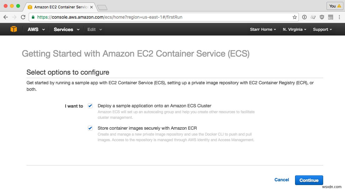 Amazons EC2 Container Service에 Docker의 Sinatra 앱을 배포하는 방법 