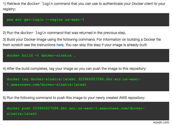 Amazons EC2 Container Service에 Docker의 Sinatra 앱을 배포하는 방법 