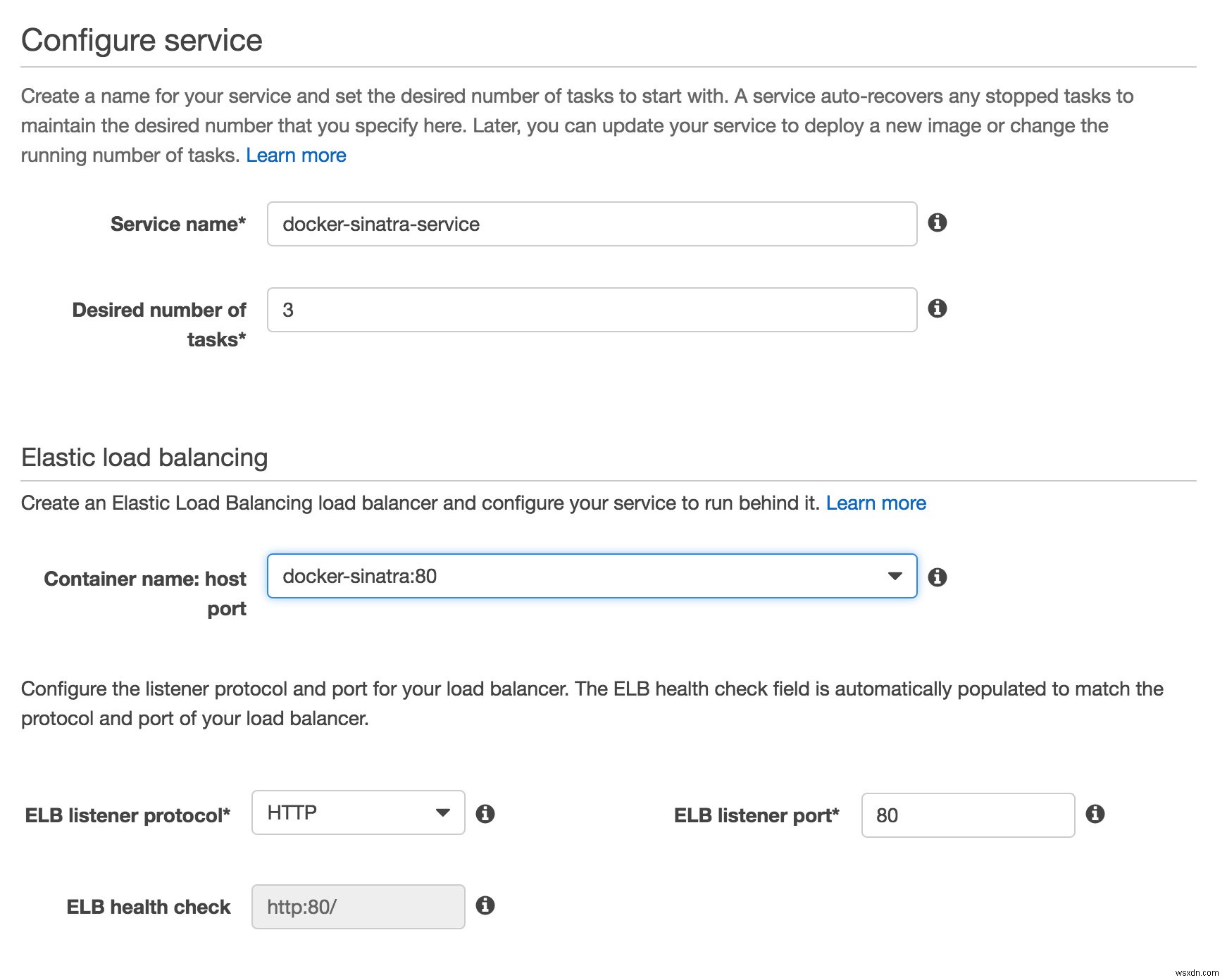 Amazons EC2 Container Service에 Docker의 Sinatra 앱을 배포하는 방법 