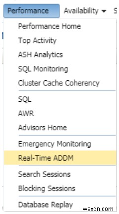 Real-Time ADDM을 사용하여 중단된 Oracle 데이터베이스 및 세션 문제 해결 