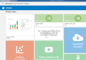 Oracle 데이터 시각화 데스크탑 