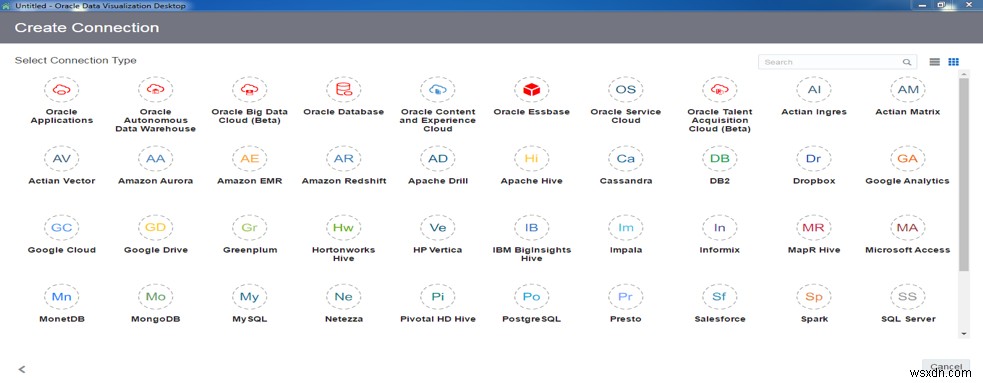 Oracle 데이터 시각화 데스크탑 