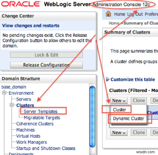Oracle v12c Weblogic 기능 및 변경 사항 
