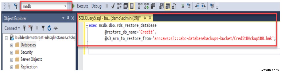 AWS SQL 네이티브 데이터베이스 백업, 복원 및 모니터링 