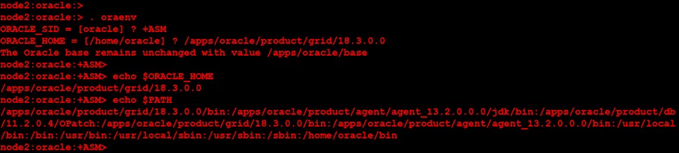 클러스터 및 데이터베이스 바이너리를 위한 Oracle v18c 그리드 인프라 재연결 