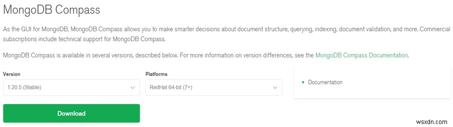 MongoDB 나침반 소개 