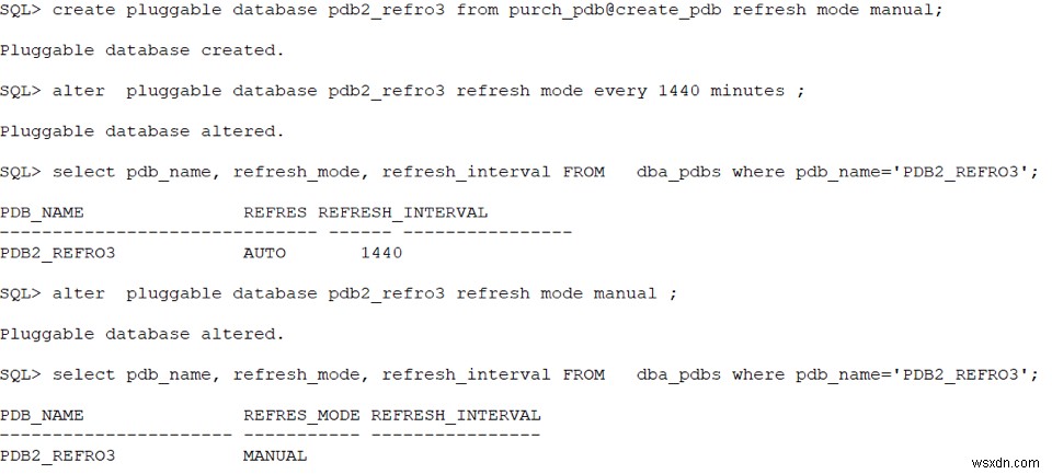 Oracle Database 새로 고칠 수 있는 클론 기능 사용 - 2부:데모 