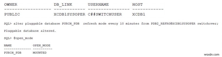 Oracle Database 새로 고칠 수 있는 클론 기능 사용 - 2부:데모 