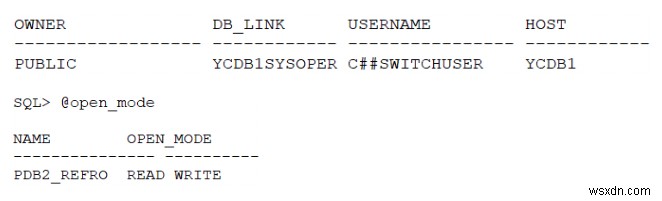 Oracle Database 새로 고칠 수 있는 클론 기능 사용 - 2부:데모 