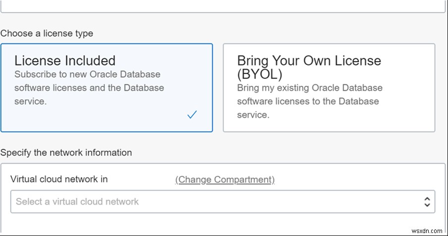 클라우드에서 Oracle Database(DBaaS) 생성 