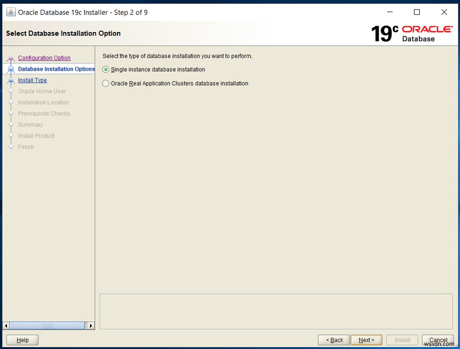 Windows용 Oracle 19c 설치 - 1부 