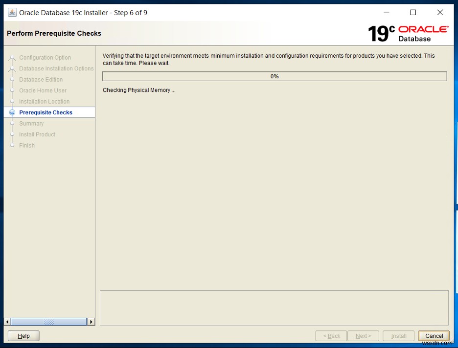 Windows용 Oracle 19c 설치 - 1부 