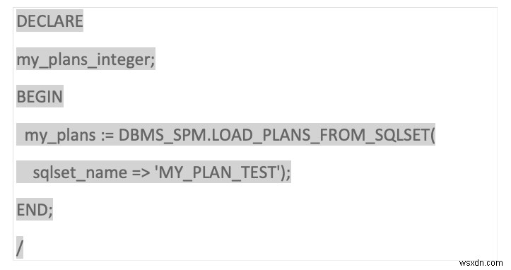 Oracle SQL 프로필 및 기준선 