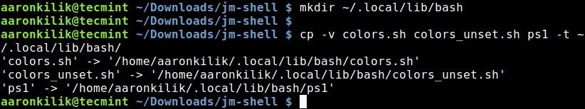 jm-shell – 매우 유익한 맞춤형 Bash 셸 