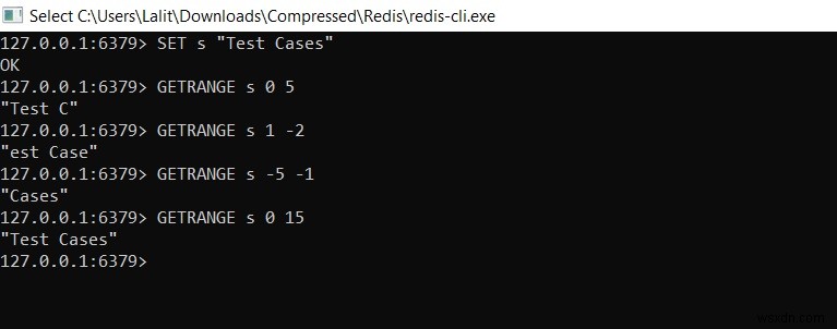 Redis GETRANGE – redis에서 문자열 값의 하위 문자열을 얻는 방법 