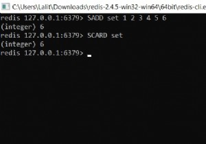 Redis Set – redis 데이터스토어의 설정값을 관리하는 명령어 