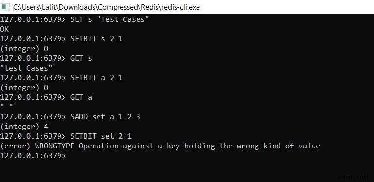 Redis SETBIT – redis에서 문자열의 특정 인덱스에 비트 값을 설정하는 방법 