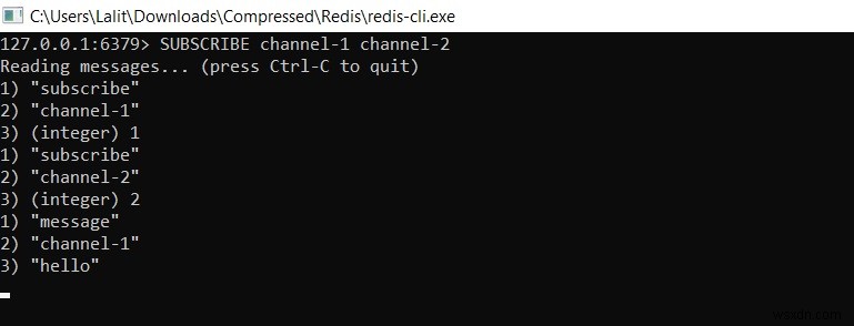 Redis SUBSCRIBE – redis pub/sub에서 여러 채널을 구독하는 방법 