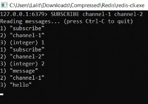 Redis SUBSCRIBE – redis pub/sub에서 여러 채널을 구독하는 방법 