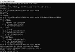 예제가 있는 Redis GEORADIUSBYMEMBER 명령 – Redis Tutorial 