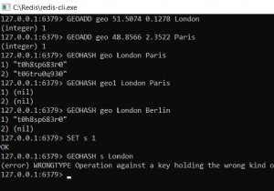 Redis GEOHASH – 지리 공간 값의 여러 구성원의 Geohash 문자열을 얻는 방법 