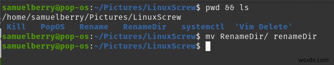 Linux에서 디렉토리 이름을 바꾸는 방법 