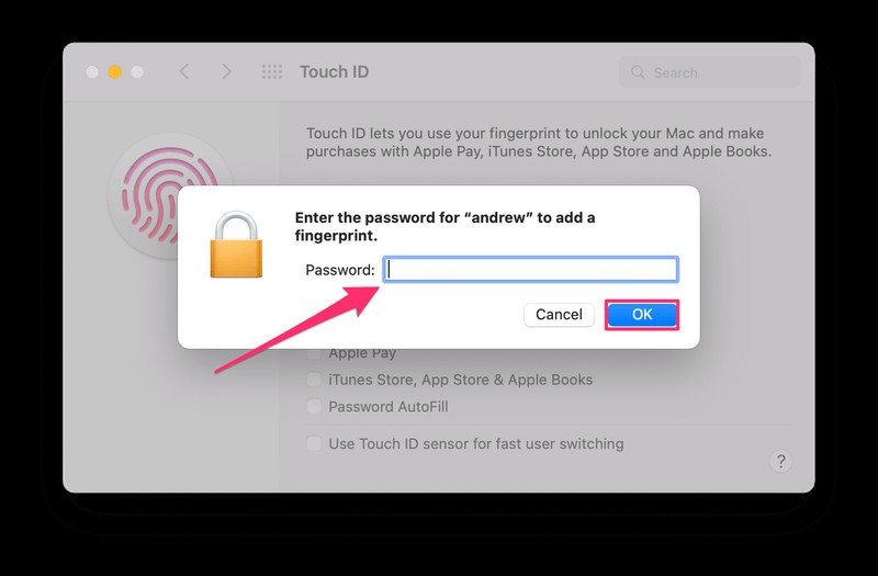 MacBook Pro에서 Touch ID를 활성화하는 방법