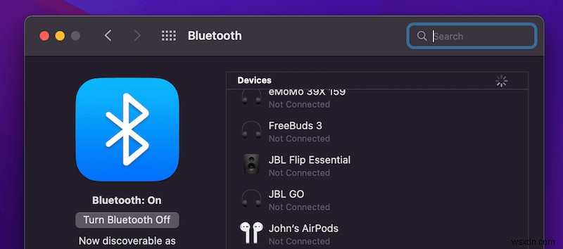 MacBook Pro에 Bluetooth가 있습니까(켜는 방법)