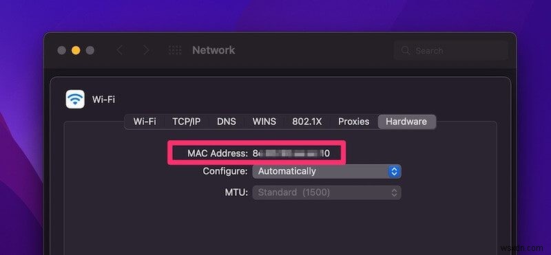 MacBook에서 MAC 주소를 찾는 방법