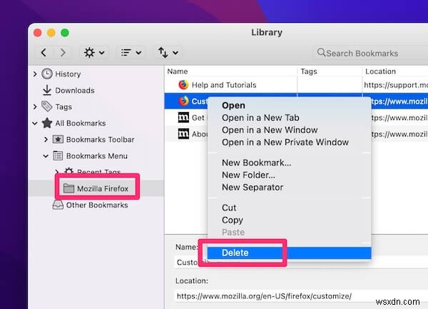 Mac에서 책갈피를 삭제하는 방법(Safari, Chrome, Firefox)
