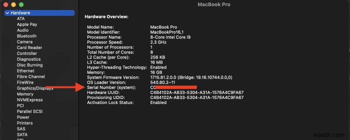 MacBook Pro 일련 번호를 찾는 5가지 방법