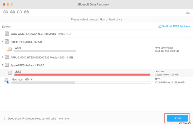 macOS에서 fsroot 트리를 확인할 때 APFS 수정 fsroot 트리가 잘못됨