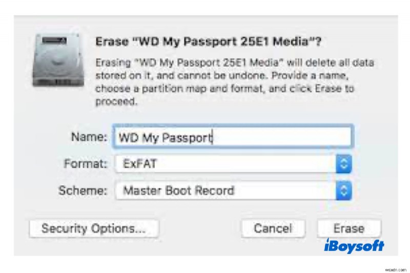 Mac에서 WD My Passport가 손상되었거나 읽을 수 없는 문제를 해결하는 방법은 무엇입니까?