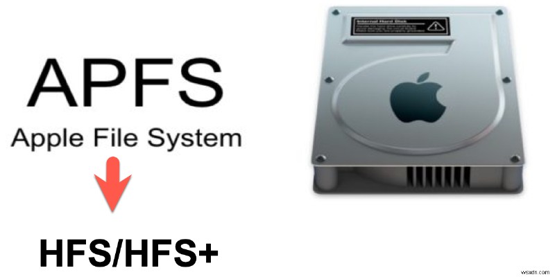 데이터 손실 없이 APFS를 HFS/HFS+로 되돌리거나 변환/다운그레이드하는 방법은 무엇입니까?