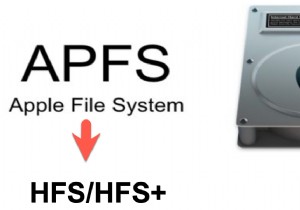 데이터 손실 없이 APFS를 HFS/HFS+로 되돌리거나 변환/다운그레이드하는 방법은 무엇입니까?