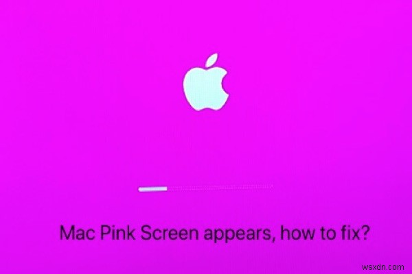 Mac/MacBook 핑크색 죽음의 화면을 빠르게 수정