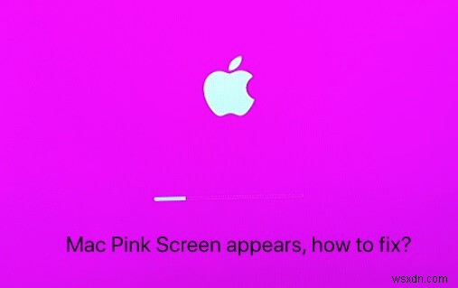 Mac/MacBook 핑크색 죽음의 화면을 빠르게 수정